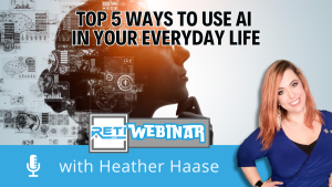 Top 5 ways to Use\ AI in Your Everyday Life RETI Event YouTube Thumbnail Image 2025